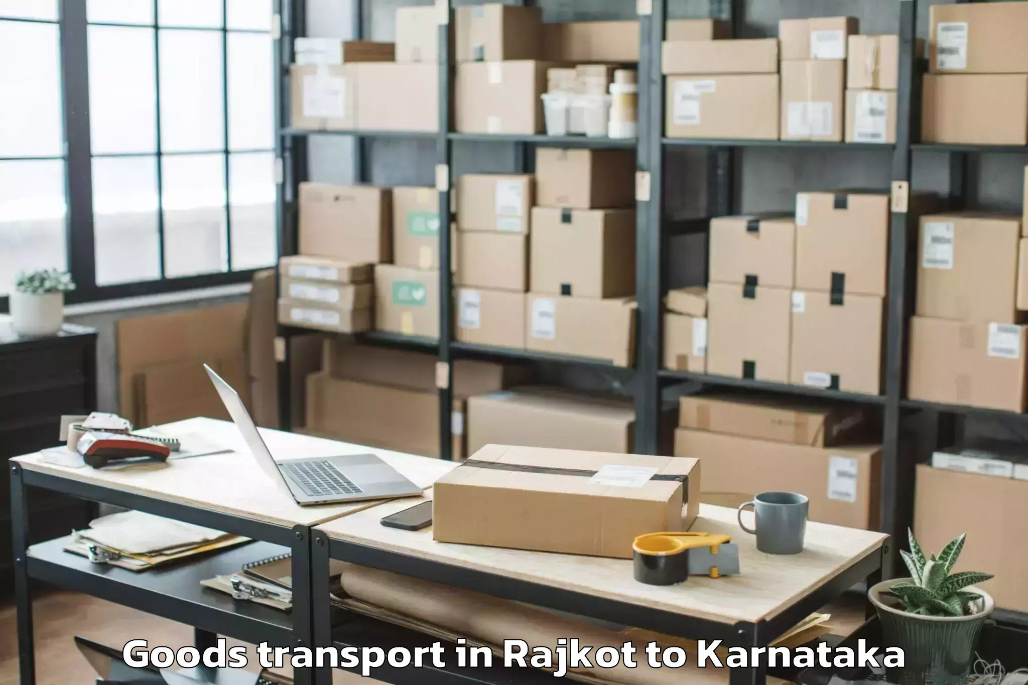 Book Your Rajkot to Vr Mall Bengaluru Goods Transport Today